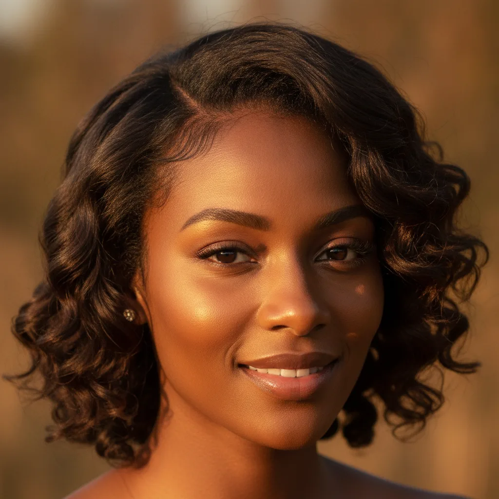 After — restored edges, shiny healthy hair